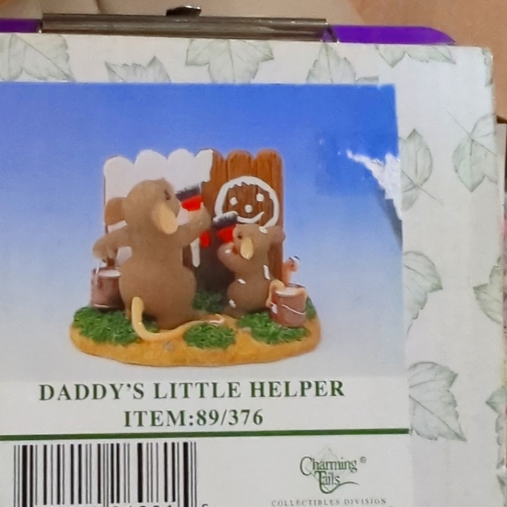 Fitz and Floyd vintage figurine "Daddy's Little Helper"#89/376